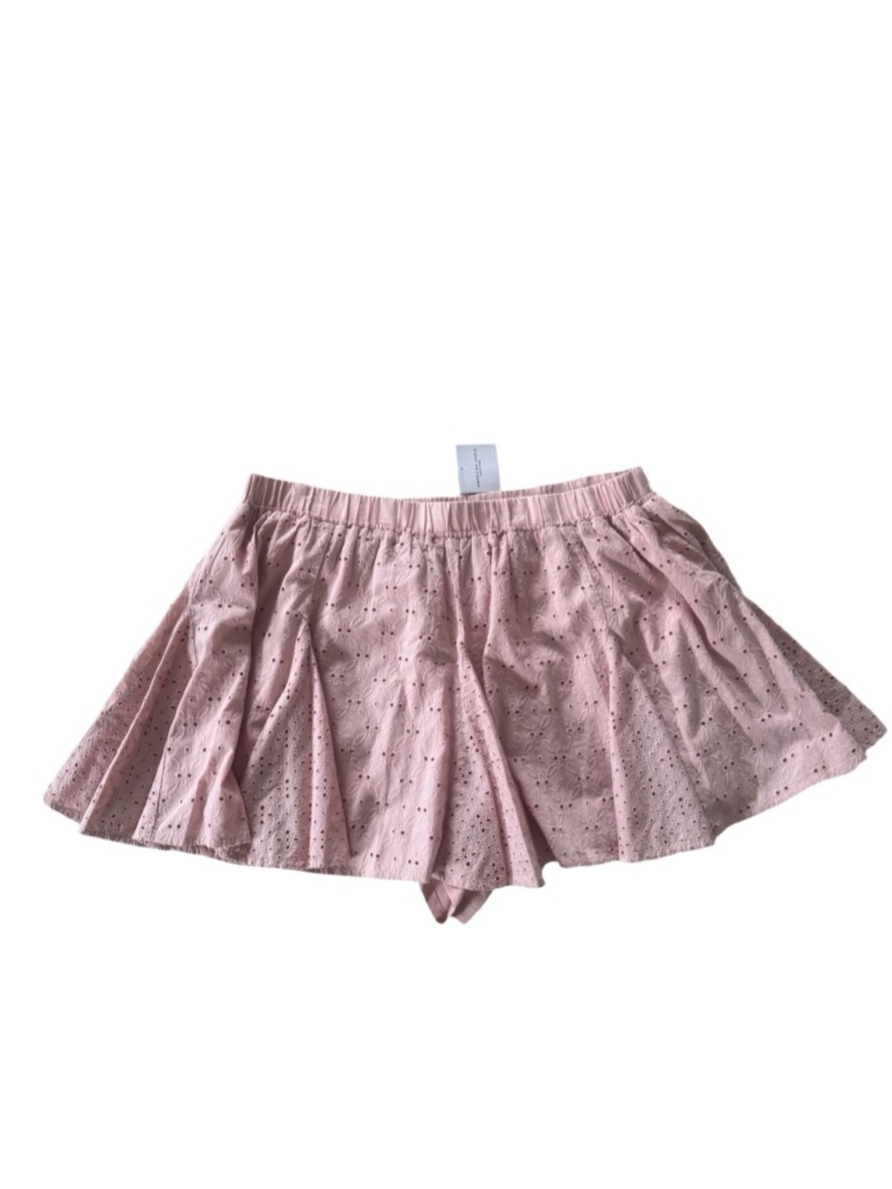 Light Pink Eyelet Skirted Shorts (Skort)